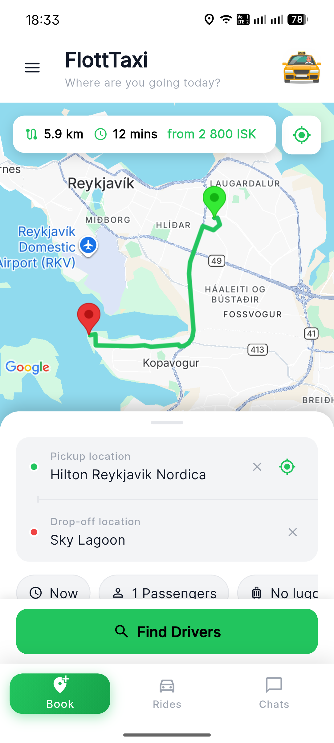 Flott Iceland App